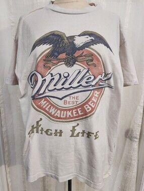 Miller High Life White Graphic Tee
